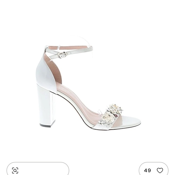Kate Spade White paradisi Floral Heels - Picture 2 of 7
